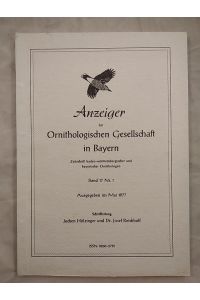 Anzeiger der Ornithologischen Gesellschaft in Bayern. Band 17. Nr. 1.