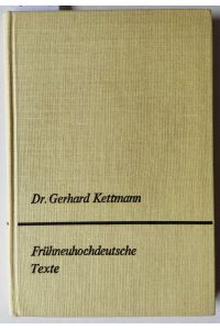 Frühneuhochdeutsche Texte.