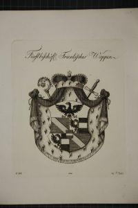 Fürstbischöfl. Trientisches Wappen. Kupferstich aus dem Wappenwerk von Tyroff, unten datiert: