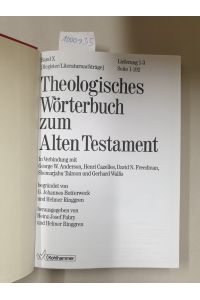 Theologisches Wörterbuch zum Alten Testament : Band X : Register / Literaturnachträge :