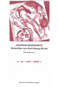 Ja--ja! -- ja!! -- Ja!!!--  - Holzstiche von Karl-Georg Hirsch (Fünf Briefkarten)