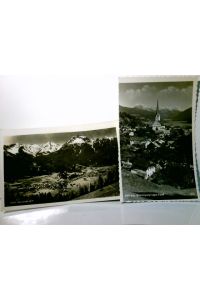 Imst / Tirol / Österreich. 2 x Alte Ansichtskarte / Postkarte s/w, gel. 1941 u. 1961. 1 x Imst geg. Miemingergruppe. 1 x Gesamtansicht.