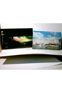 Canada / Kanada. Ontario. Niagara Falls. 2 x Alte Ansichtskarte / Postkarte farbig, ungel. , ca 80ger Jahre ?. 1 x  Maid of the Mist  II u. III. 1 x American Falls Illuminated.