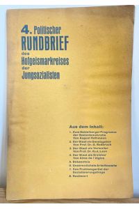 4. Politischer Rundbrief des Hofgeismar-Kreises der Jungsozialisten. . Zum Heidelberger Programm der Sozialdemokratie. Heft 4.