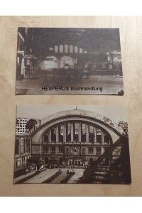 2 s/w-Postkarten vom Anhalter Bahnhof
