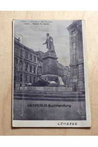 1 s/w-Postkarte von Lemberg: F. Smolki-Denkmal