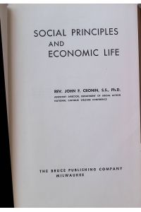 Social Principles and Economic Life