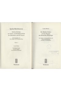 Die Brüder Grimm und der Beginn der Deutschen Philologie  - Eine Studie zu Kommunikation und Wissenschaftsbildung im frühen 19. Jahrhundert