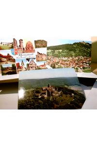 Höchst / Odenwald. 3 x Alte Ansichtskarte / Postkarte farbig, ungel. ca 1970 / 80ger Jahre. Mehrbildkarten: Zus. 18 Ansichten rund um den Ort und Umland.