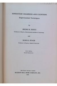 Ionization Chambers and Counters: Experimental Techniques  - National Nuclear Energy Series, Division 5, vol. 2
