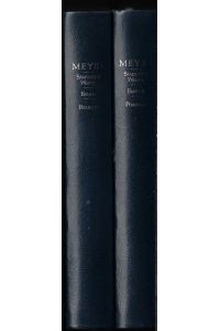 Meyer, Conrad Ferdinand: Werke in zwei Bänden; Bd. 1: Gedichte, Novellen , Bd 2: Die Heilige - Die Richterin - Angela Borgia (2 Bücher) komplett