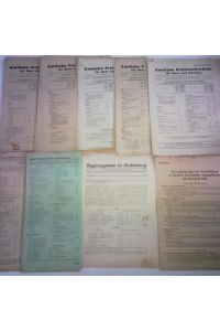 Amtliche Preisnachrichten für Obst und Gemüse. 87 Nummern aus den Jahren 1942 - 1945