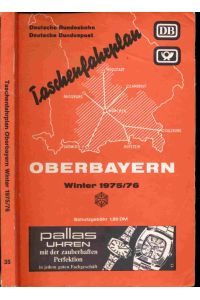 Taschenfahrplan Oberbayern Winter 1975/76 (28. September 1975 bis 29. Mai 1976).