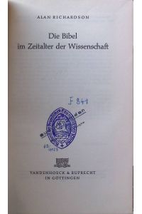 Die Bibel im Zeitalter der Wissenschaft.
