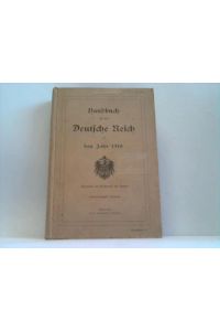 Handbuch für das Deutsche Reich auf das Jahr 1910