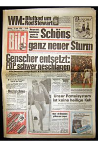 Bild Nr. 128 vom 05. 6. 1978. Schöns ganz neuer Sturm. Genscher entsetzt.