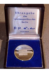 Medaille: Ehrengabe des Landessportbundes Berlin.