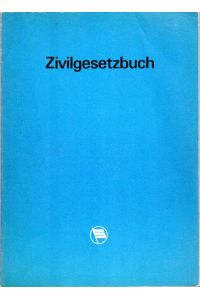 Zivilgesetzbuch der Deutschen Demokratischen Republik  - mit Einführungsgesetz. Textausgabe mit Sachregister.