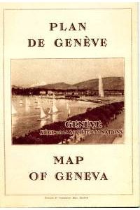 Map of Geneva. Plan de Genéve.