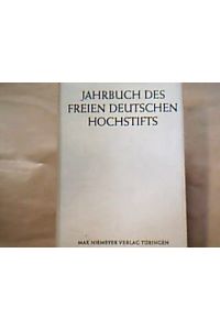 Jahrbuch des freien Deutschen Hochstifts 1968.