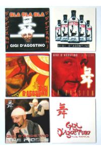 6 Maxi-CD‘s von Gigi d‘Agostino  - - 1. La Passion; 2. Bla Bla Bla; 3. The Riddle; 4. The Riddle (andere Version); 5. Your Love Elisir; 6. L‘amour Toujours;