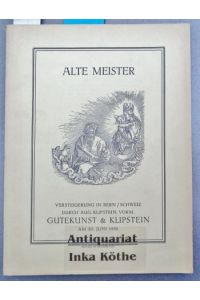 Alte Meister - VERSTEIGERUNGSKATALOG -