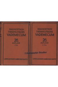 Diagnostisch-therapeutisches Vademecum für Studierende und Ärzte. 2 Bände.   - Hrsg. von  Martin Hohlfeld [u. a.].