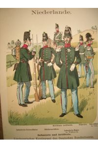 Niederlande: Limburgisches Kontingent des Deutschen Bundesheeres 1841-1846, Infanterie und Artillerie.   - (Uniformenkunde Bd. V, Nr. 22).