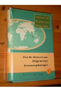 Lehrbuch der allgemeinen Geographie.   - Bd. 1.,  Allgemeine Geomorphologie.