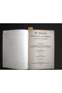 Die Zukunft. Monatsschrift für Jünglinge. III. Jahrgang. November 1901 - Oktober 1902. Organ der schweiz. kath. Jünglinsvereine.