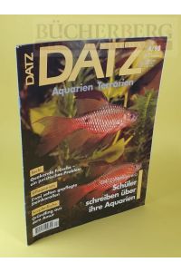 Datz Aquarien Terrarien 4/98,   - Recht. Riffaquarium. Karpfenfische.