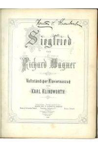 Siegfried. Vollständiger Klavierauszug von Karl Lindworth. [Zweiter Tag: Siegfried. ]