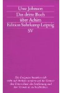Das dritte Buch über Achim : Roman.   - Edition Suhrkamp