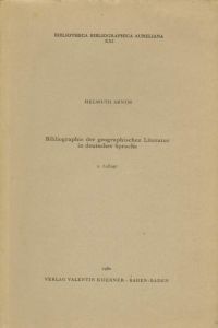 Bibliographie der geographischen Literatur in deutscher Sprache.
