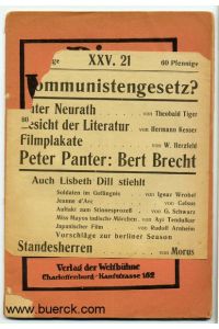 Die Weltbühne. XXV. Jahrgang, Nummer 21, vom 21. Mai 1929.