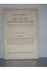 Zeitschrift für deutsche Geistesgeschichte 3/1935  - Schriftleiter Univ.-Doz. Dr. P. Virgil Redlich O. S. B.,