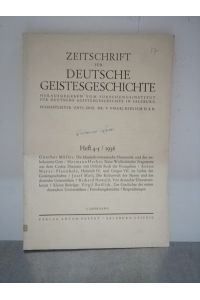 Zeitschrift für deutsche Geistesgeschichte 4-5/1936  - Schriftleiter Univ.-Doz. Dr. P. Virgil Redlich O. S. B.,