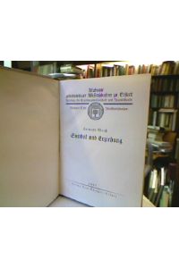 Symbol und Erziehung.   - Akademie gemeinnütziger Wissenschaften zu Erfurt. Abteilung für Erziehungswissenschaften und Jugendkunde. Nr. 6 der Veröffentlichungen.