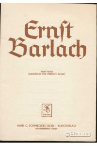 Ernst Barlach.   - Acht Fotos ausgewählt von Friedrich Schult.