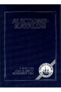 Auktionskatalog - Münzauktionen  - 3. Auktion vom 15. bis 17. November 1984