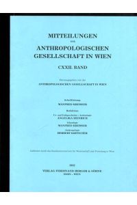 Mitteilungen der Anthropologischen Gesellschaft. CXXII. Band.   - Hrsgg. von der Anthropologischen Gesellschaft in Wien,