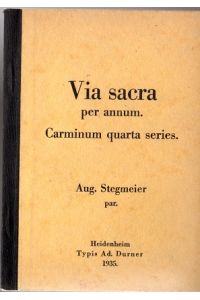 Via sacra per annum, Carminum quarta series.