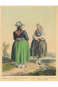 Ehrenmutter und eine Bäuerin, zum Tanze gekleidet zu Gottszell.