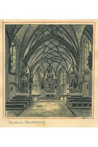 Kirche in Blutenburg (Innenansicht).