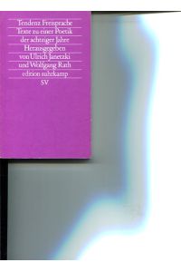 Tendenz Freisprache  - Edition Suhrkamp ; 1675 = N.F., Bd. 675 1 Auflage