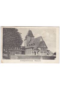 Heldengedächtniskirche. Westansicht. Heldenfriedhof Korneuburg, erbaut von der k. u. k. Eisenbahntruppe. 1915 - 1917.