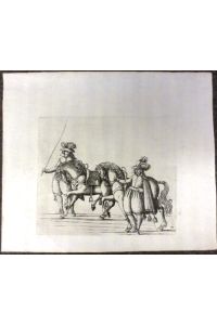 Ritterspiele - Dekorativer Kupferstich von Balthasar Küchler, aus dem Werk Repraesentatio der fürstlichen Auffzug und Ritterspil. . . . . 1611.