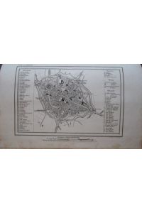 Plan von Reggio.   - Aus: Erläuternder Kupfer-Atlas zu allen Conversations-Lexica. In siebzig Blättern. Stuttgart, Rieger, 1861.