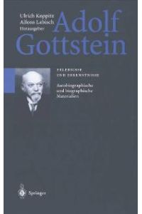 Adolf Gottstein [Gebundene Ausgabe]U. Koppitz (Autor), Alfons Labisch (Autor)