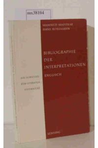 Bibliographie der Interpretationen - Englisch  - Ein Schlüssel zum Literaturunterricht